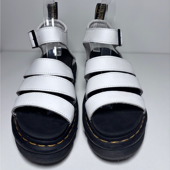 Dr. Martens Blaire White Leather Strappy Platform Sandals Women’s Size 7 - Picture 3 of 8